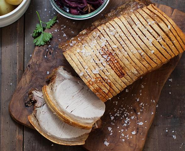 Stegt kamsteg jul (flæskesteg) 1/3